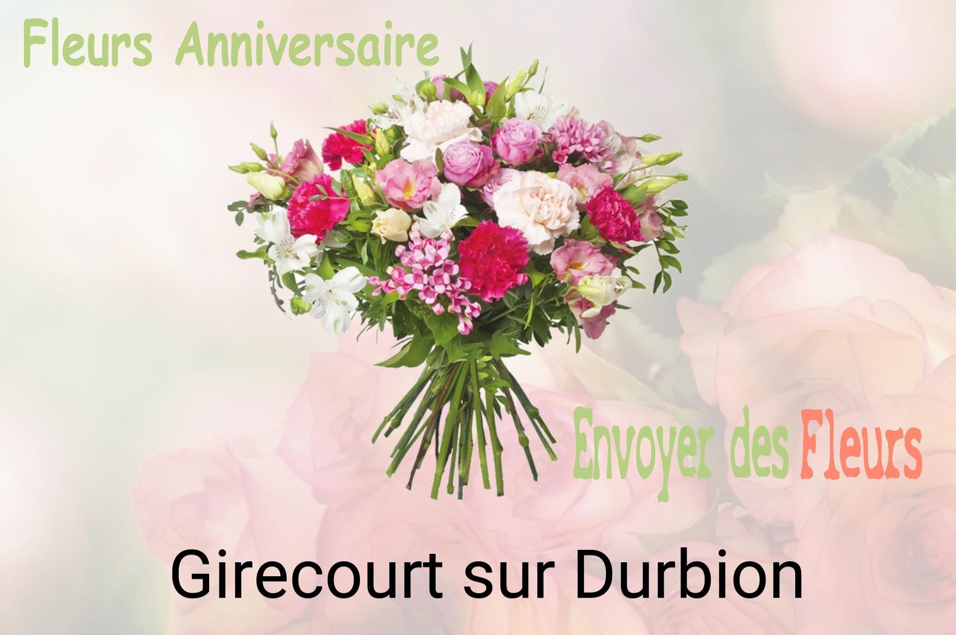 Bouquet de fleurs d’anniversaire livré à Girecourt-sur-Durbion